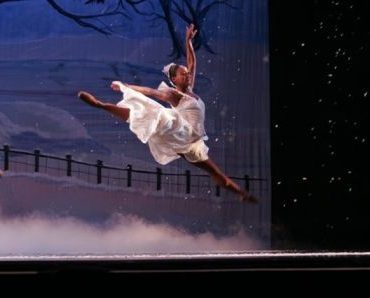 Copy of Nena leaping in snow scene Urban Nutcracker